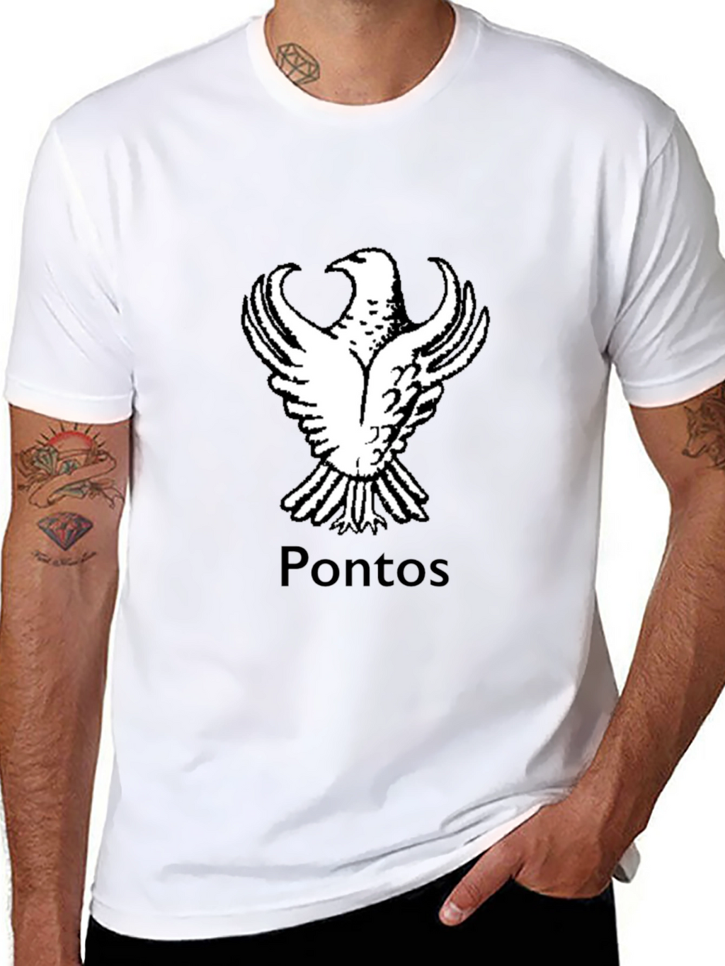 PONTOS Eagle T-Shirt - Black