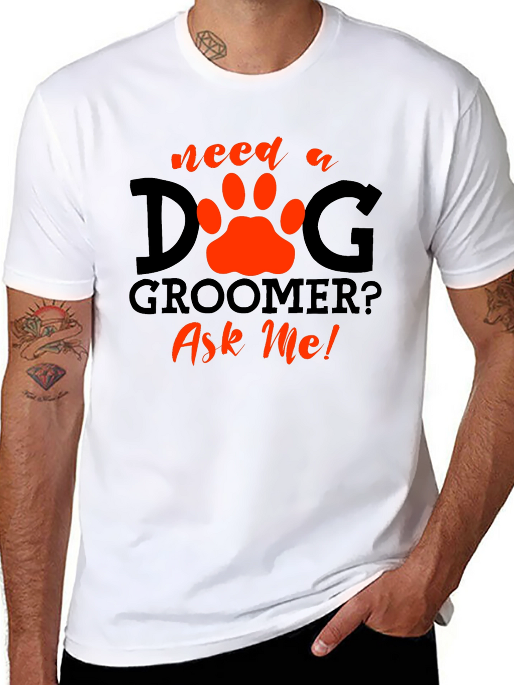 Dog Groomer T-Shirt - Ask Me!