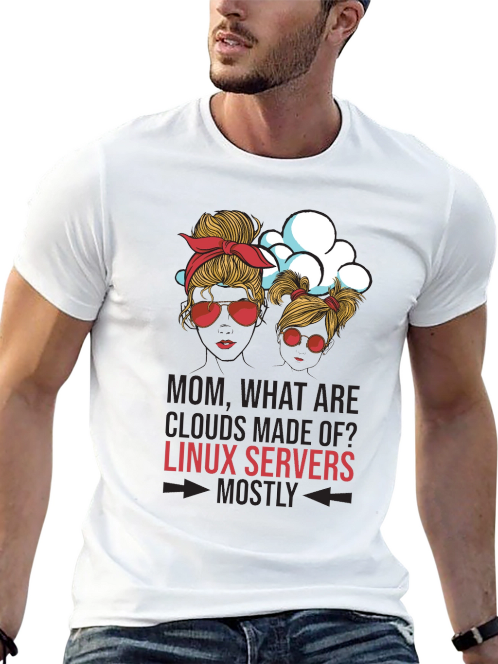 Linux Server Clouds T-Shirt