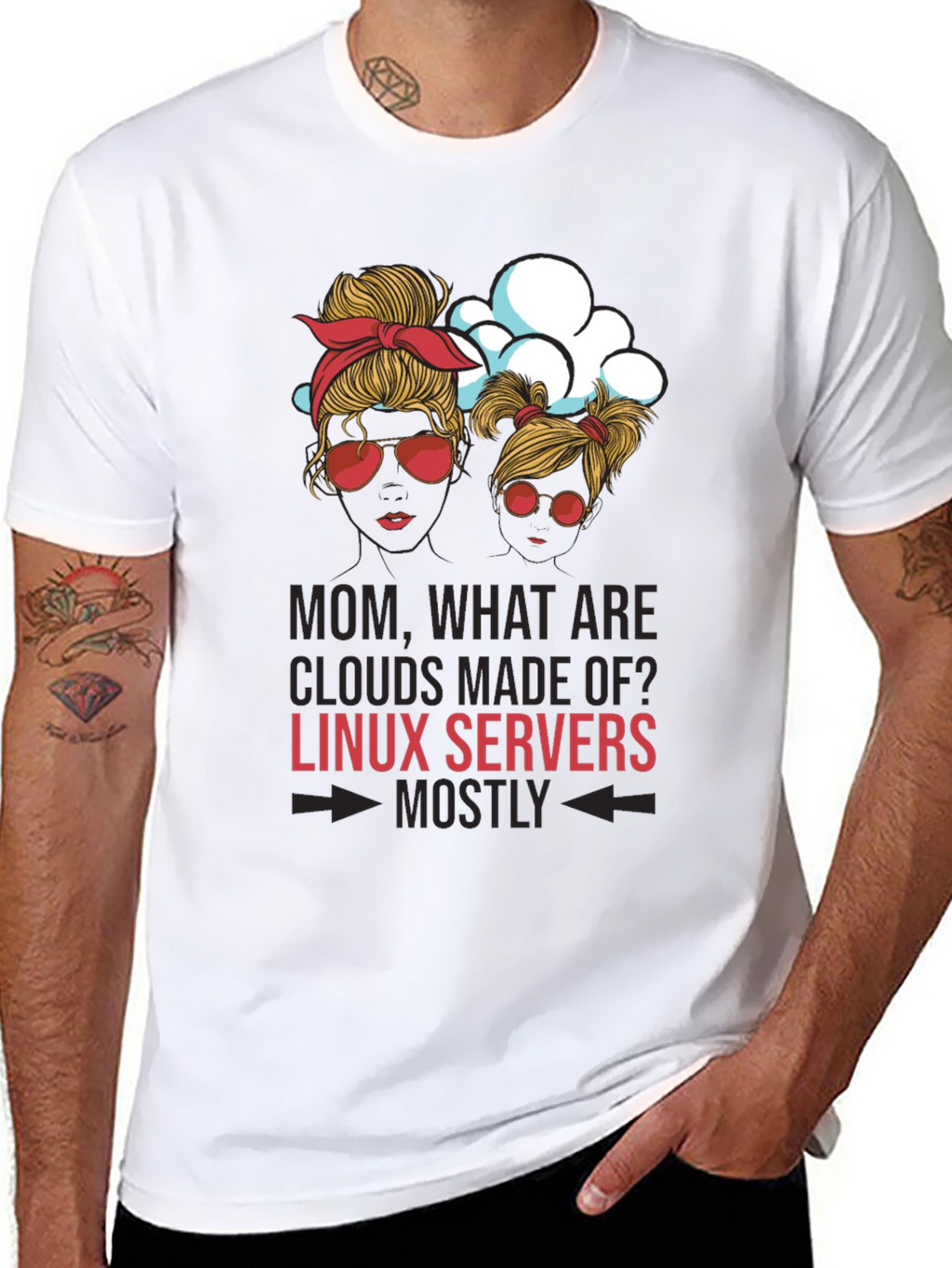 Linux Server Clouds T-Shirt