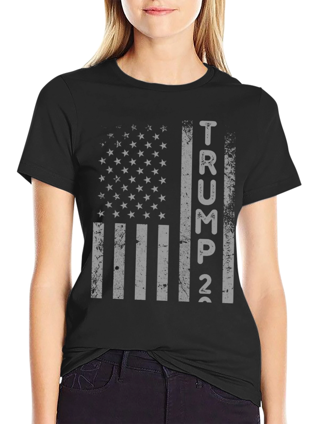 Trump 2024 American Flag Graphic T-Shirt