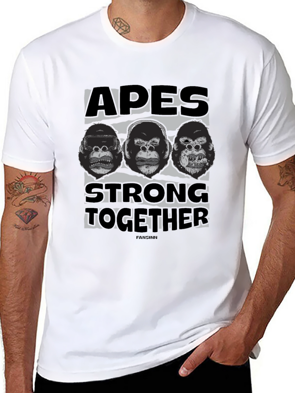 Apes Strong Together Graphic T-Shirt