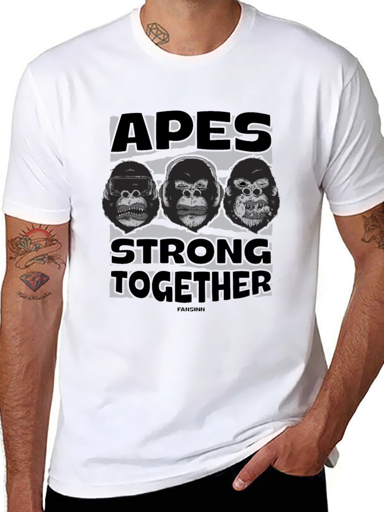 Apes Strong Together Graphic T-Shirt
