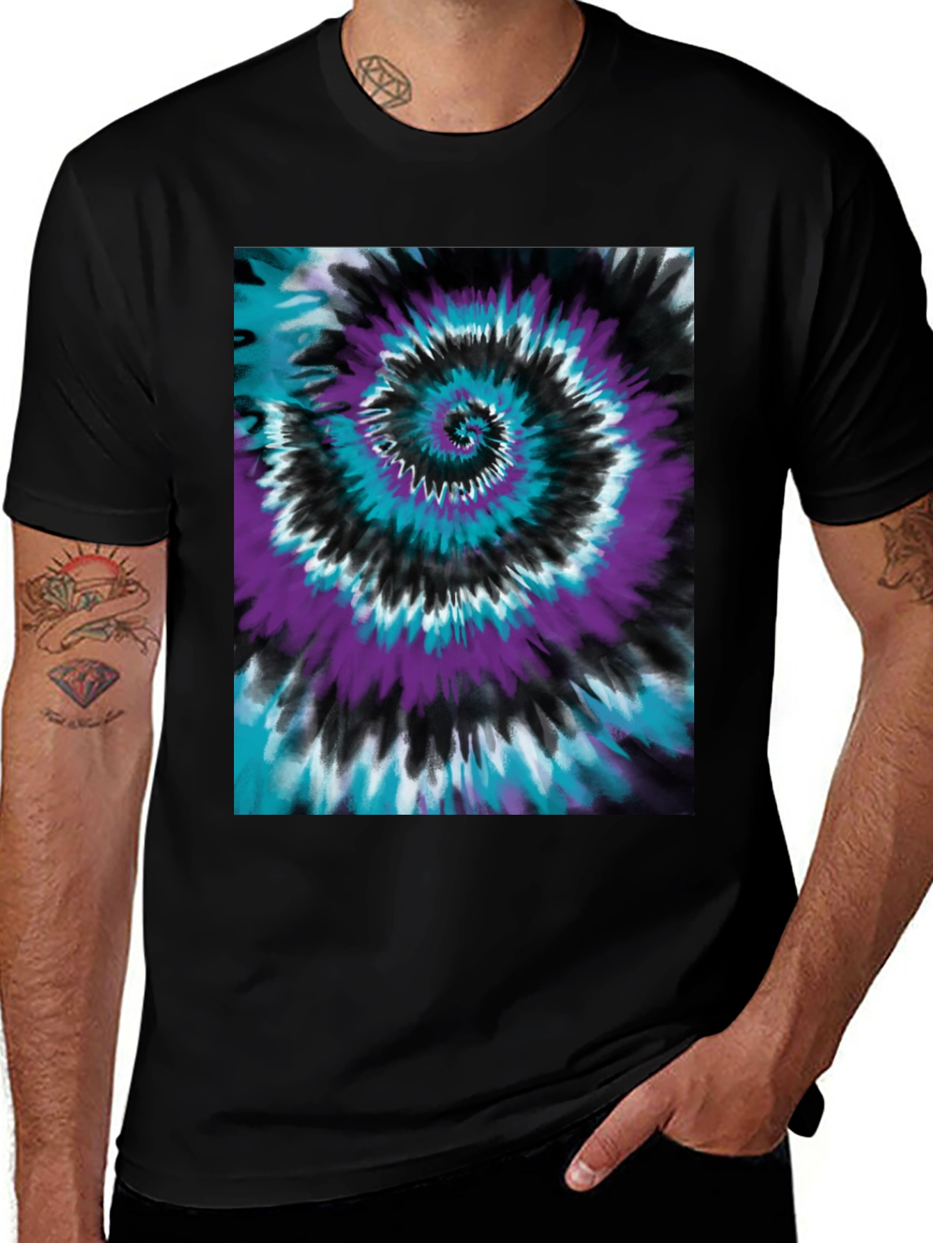 Tie-Dye Swirl Graphic Tee