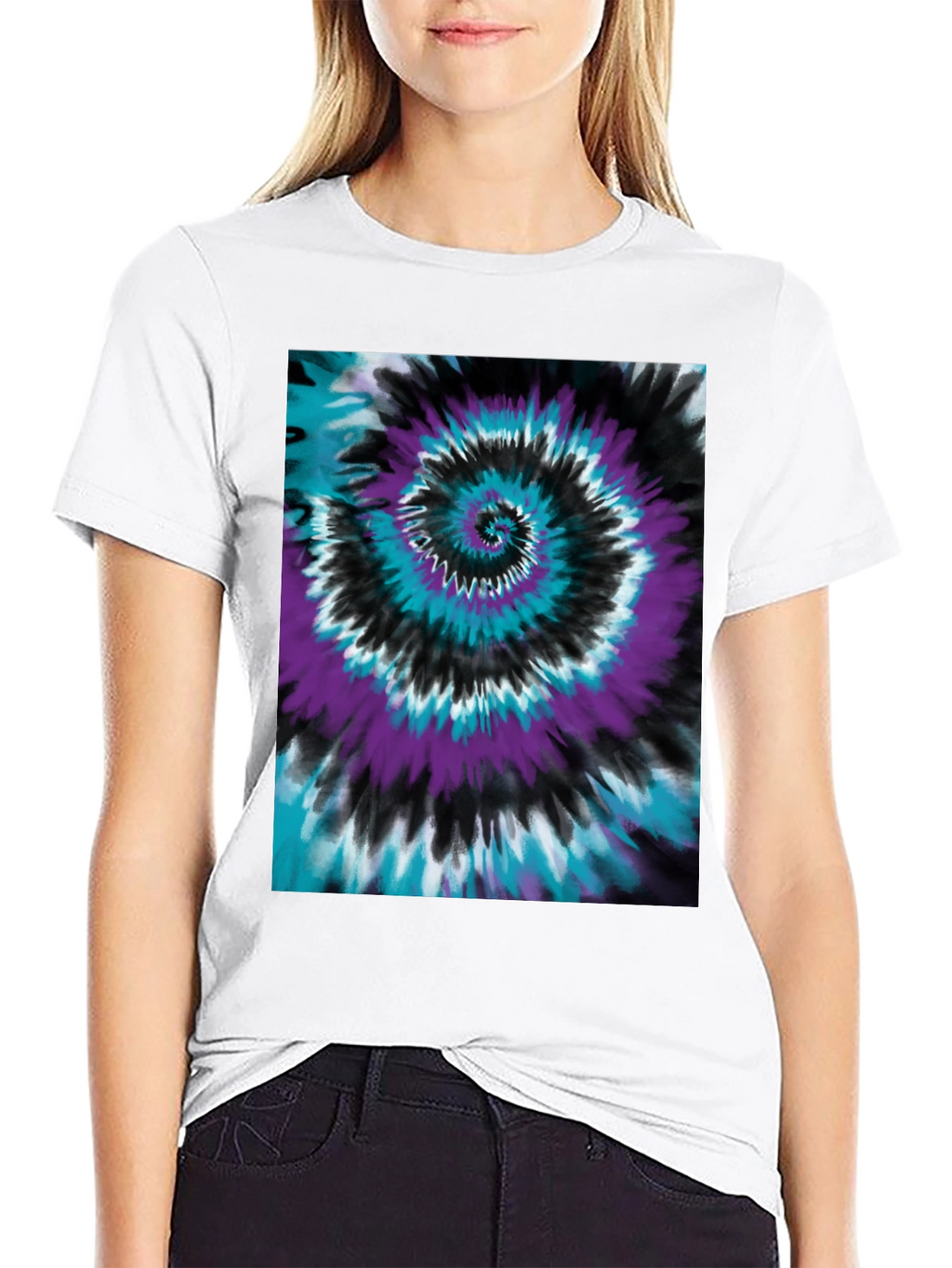 Tie-Dye Swirl Graphic Tee