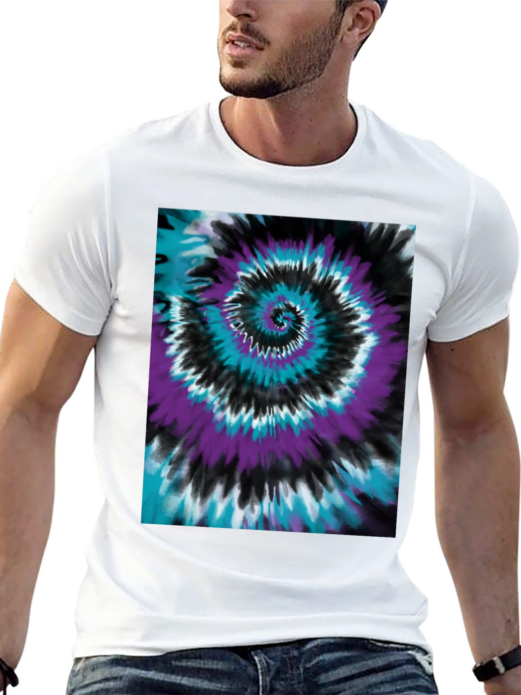 Tie-Dye Swirl Graphic Tee