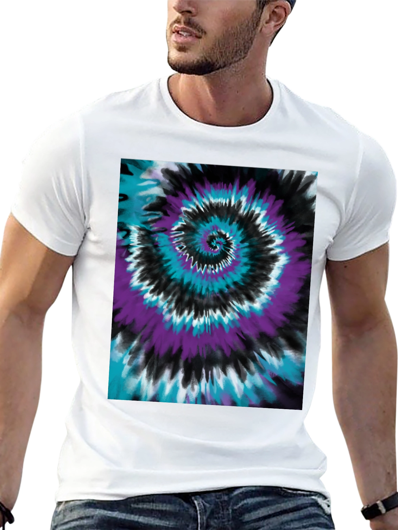 Tie-Dye Swirl Graphic Tee