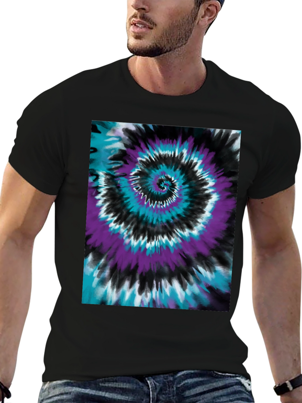 Tie-Dye Swirl Graphic Tee