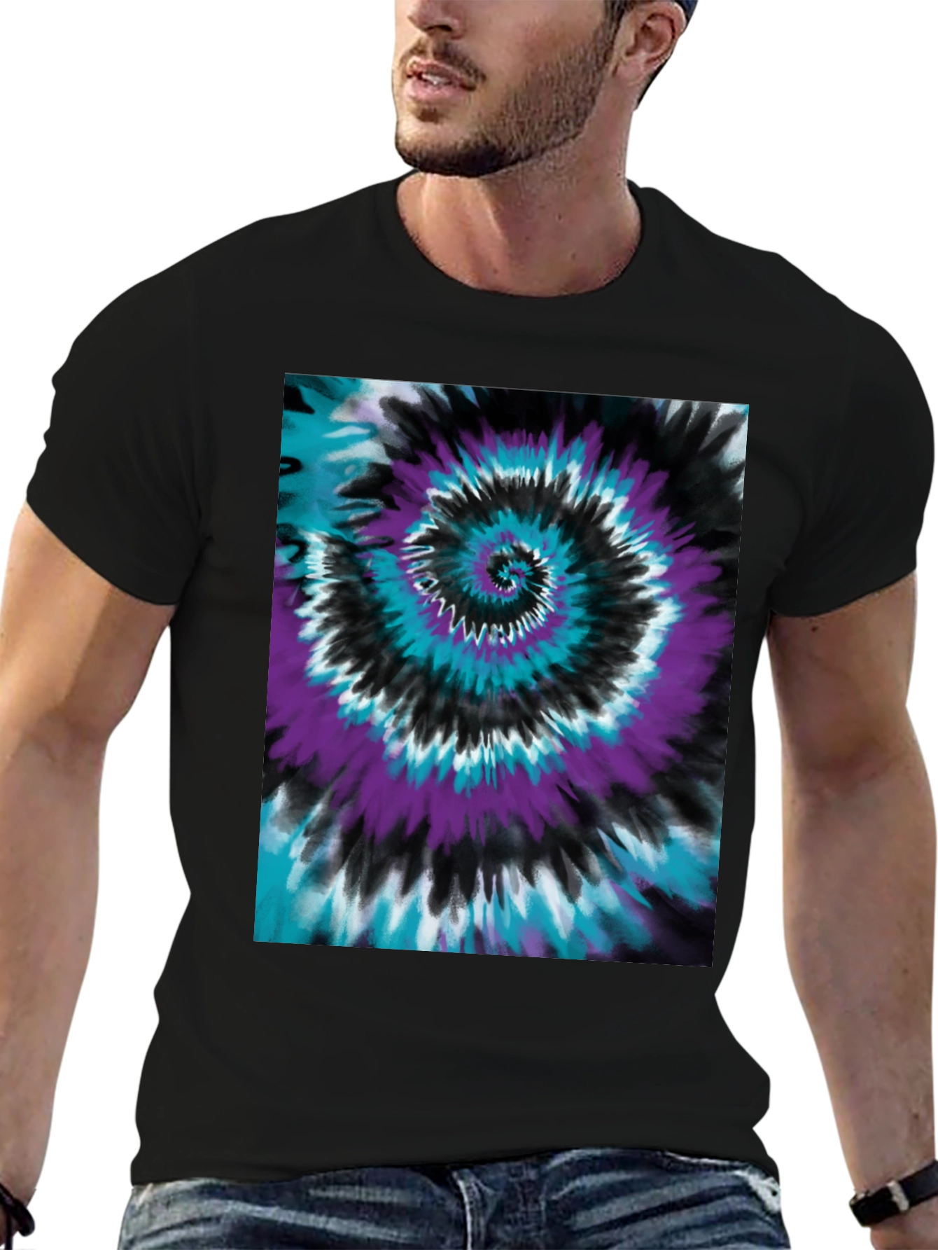 Tie-Dye Swirl Graphic Tee