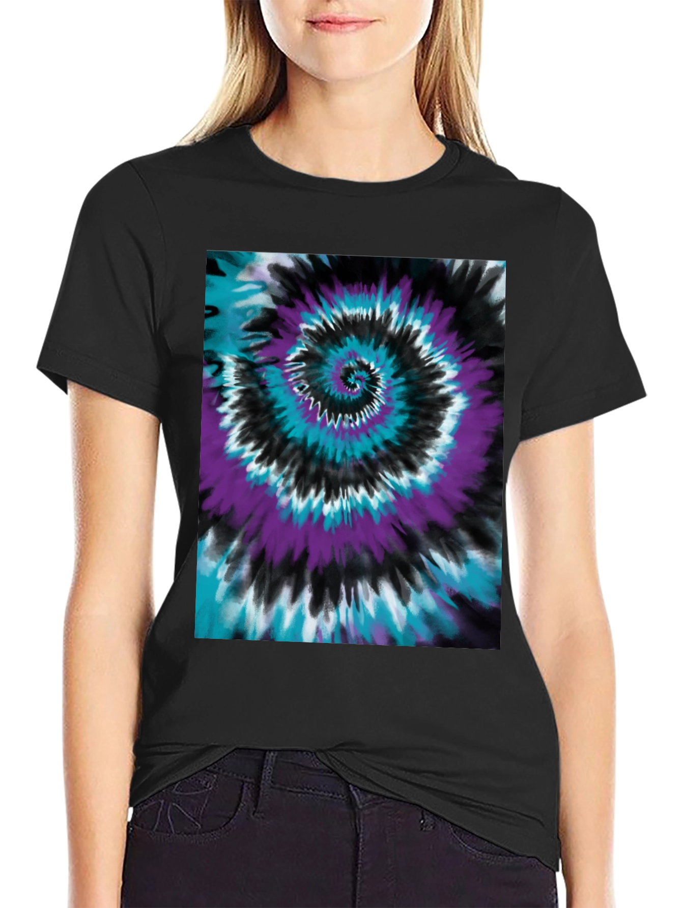Tie-Dye Swirl Graphic Tee