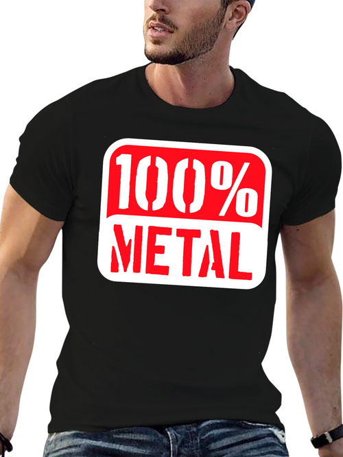 100% Metal Graphic Tee - Rocker Style