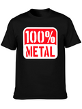 100% Metal Graphic Tee - Rocker Style