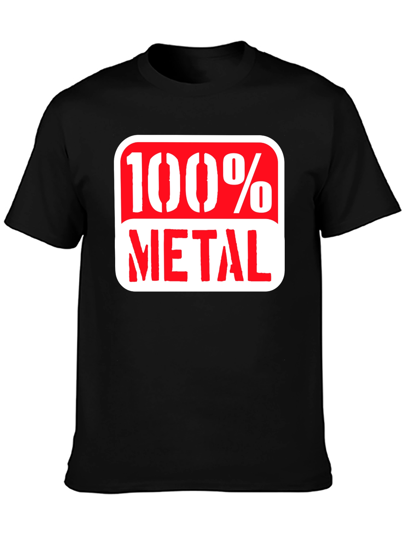 100% Metal Graphic Tee - Rocker Style