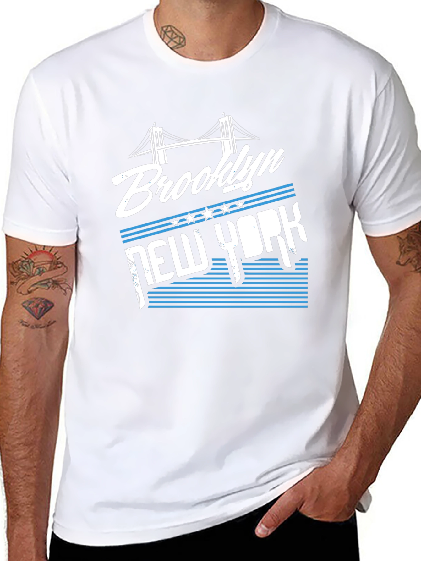 Brooklyn New York Graphic Tee - Black
