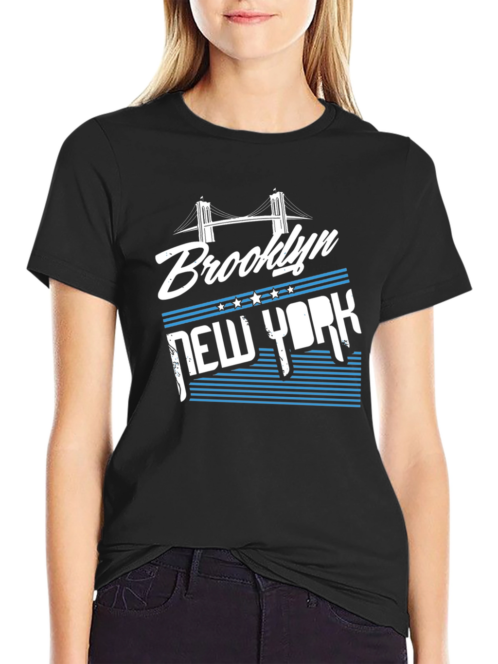 Brooklyn New York Graphic Tee - Black