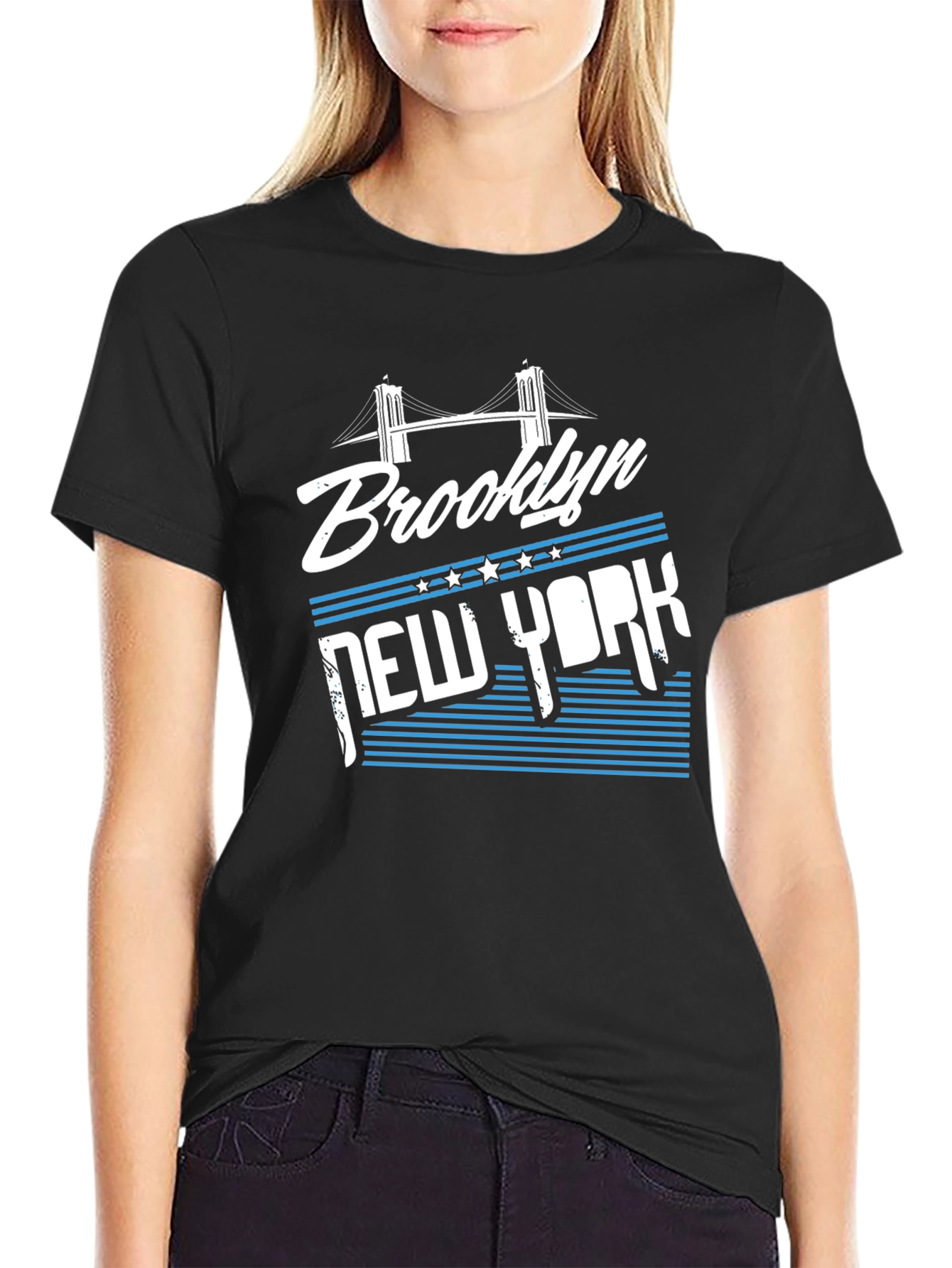 Brooklyn New York Graphic Tee - Black