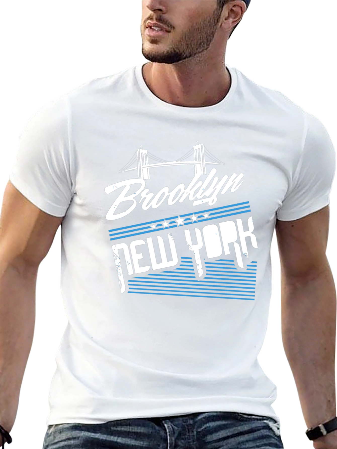 Brooklyn New York Graphic Tee - Black