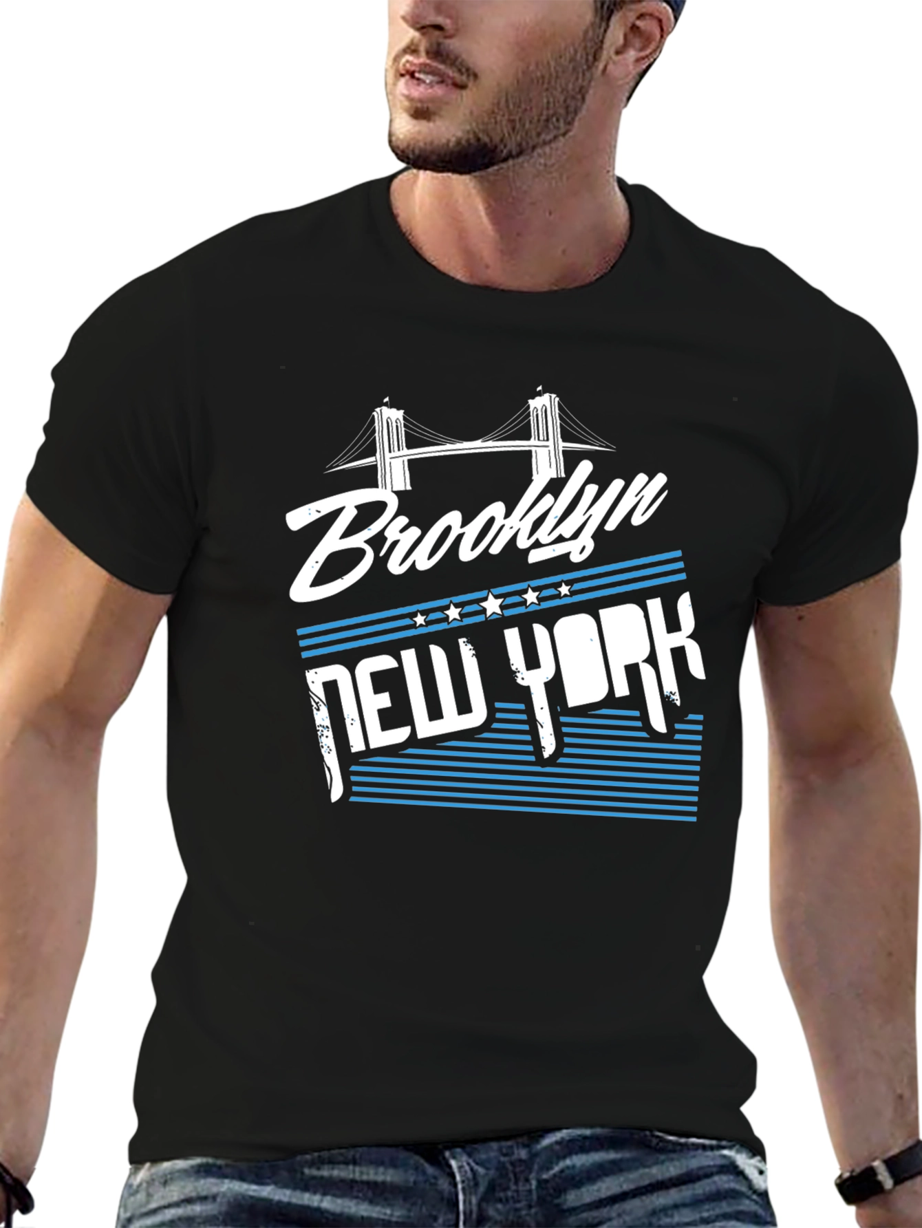 Brooklyn New York Graphic Tee - Black