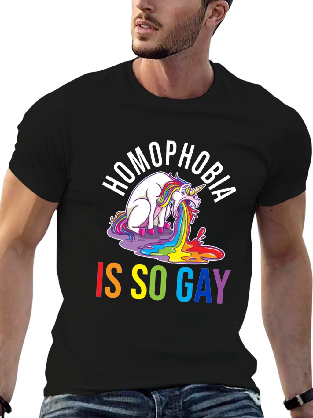 Homophobia Is So Gay T-Shirt - Unisex Black Tee