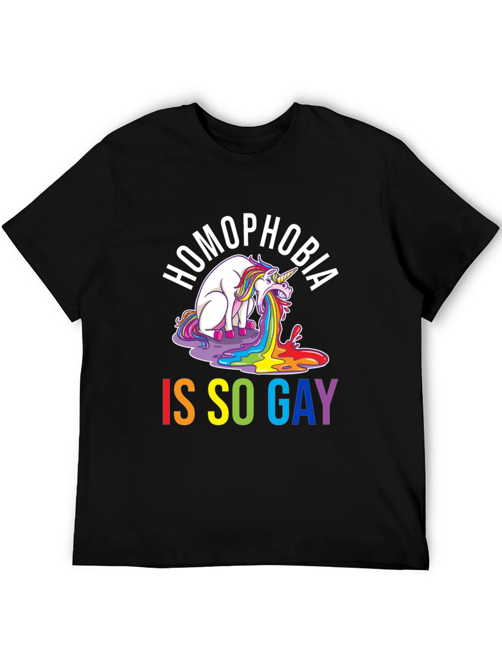 Homophobia Is So Gay T-Shirt - Unisex Black Tee