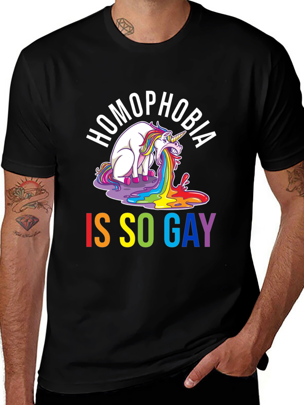 Homophobia Is So Gay T-Shirt - Unisex Black Tee