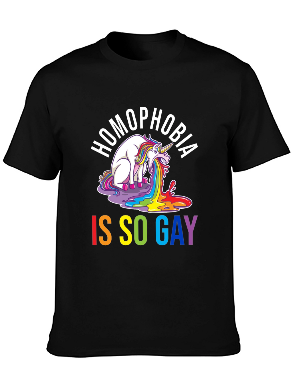 Homophobia Is So Gay T-Shirt - Unisex Black Tee