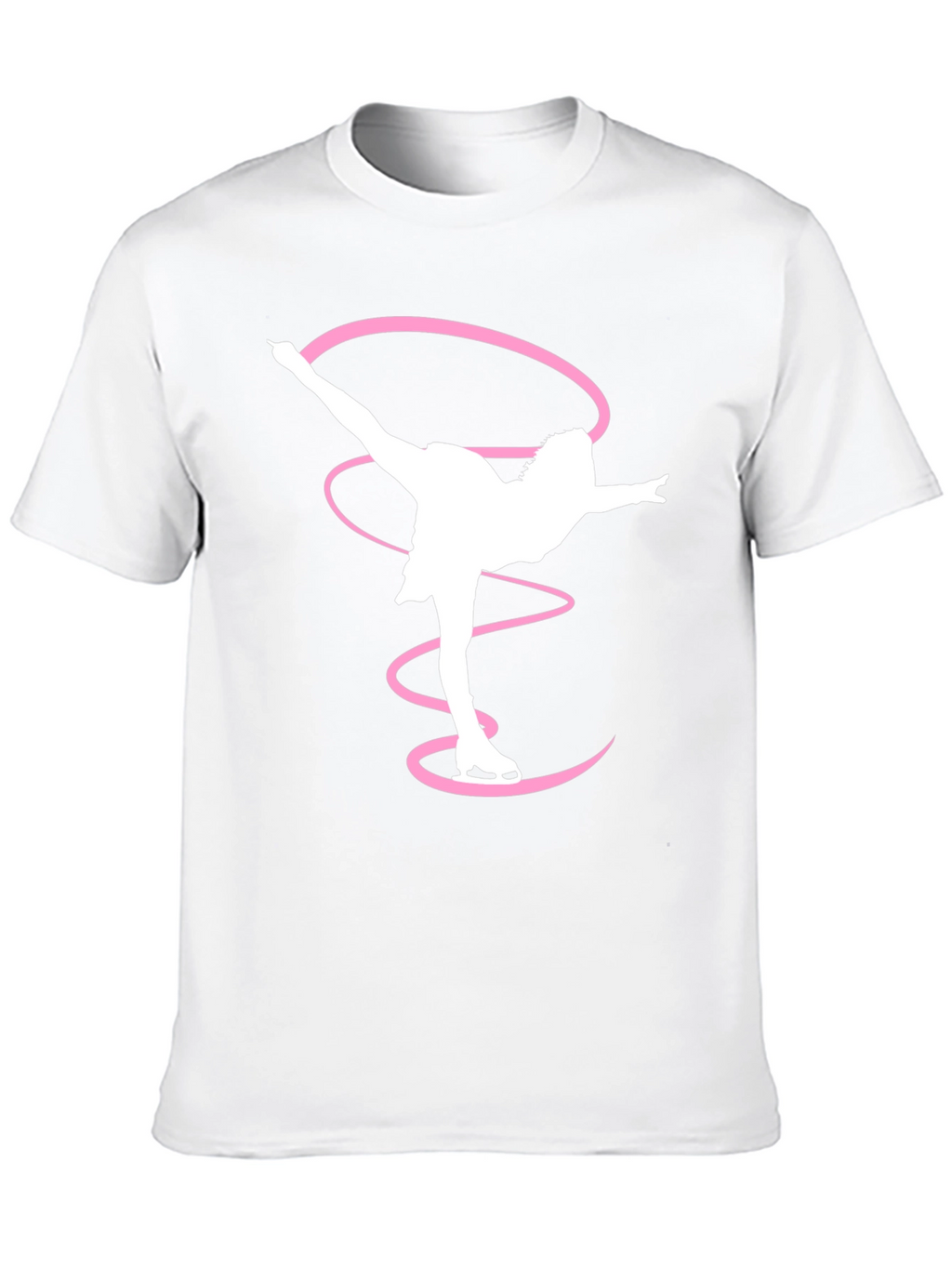 Figure Skater T-Shirt Black Cotton Graphic Tee