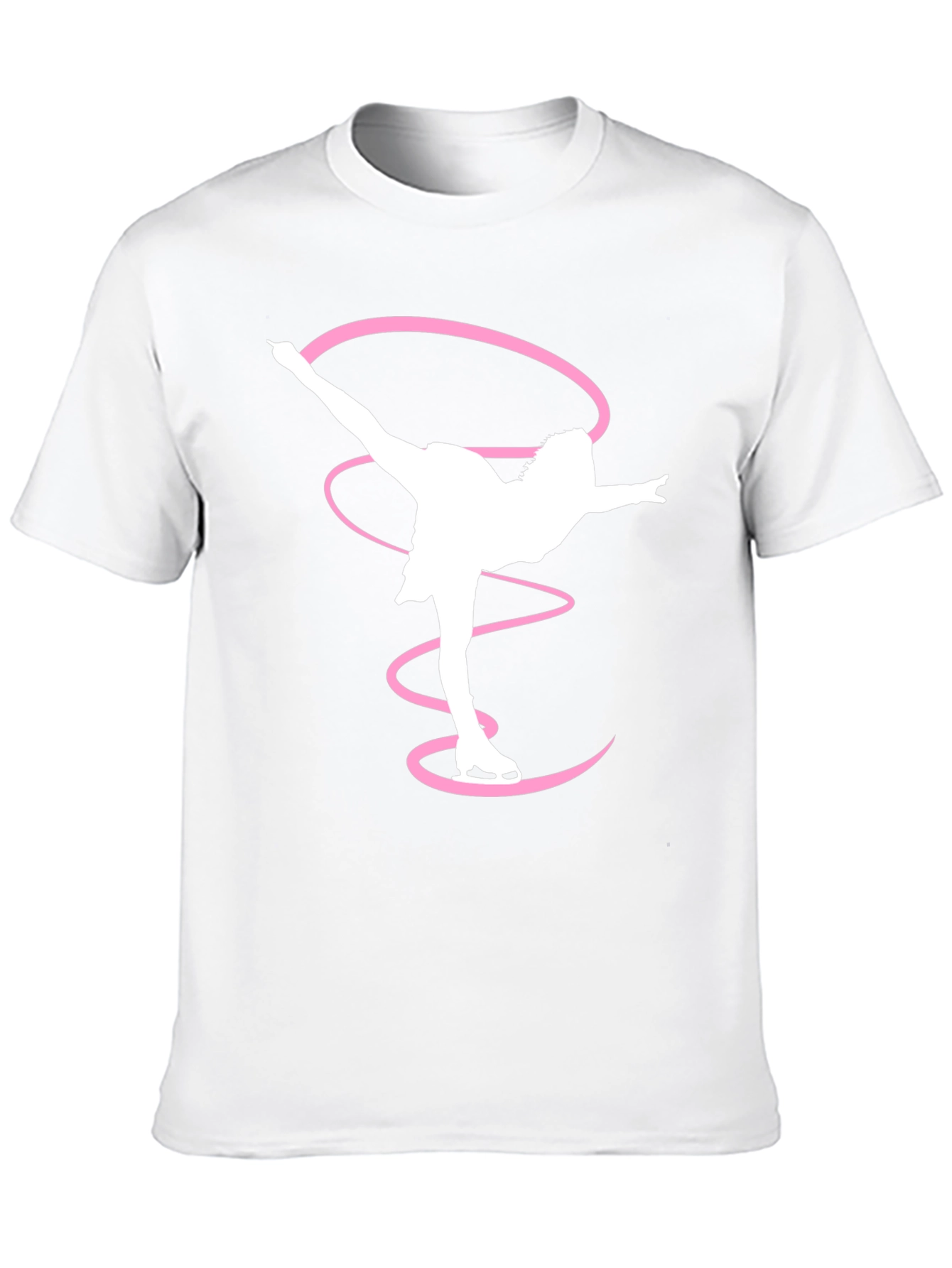 Figure Skater T-Shirt Black Cotton Graphic Tee