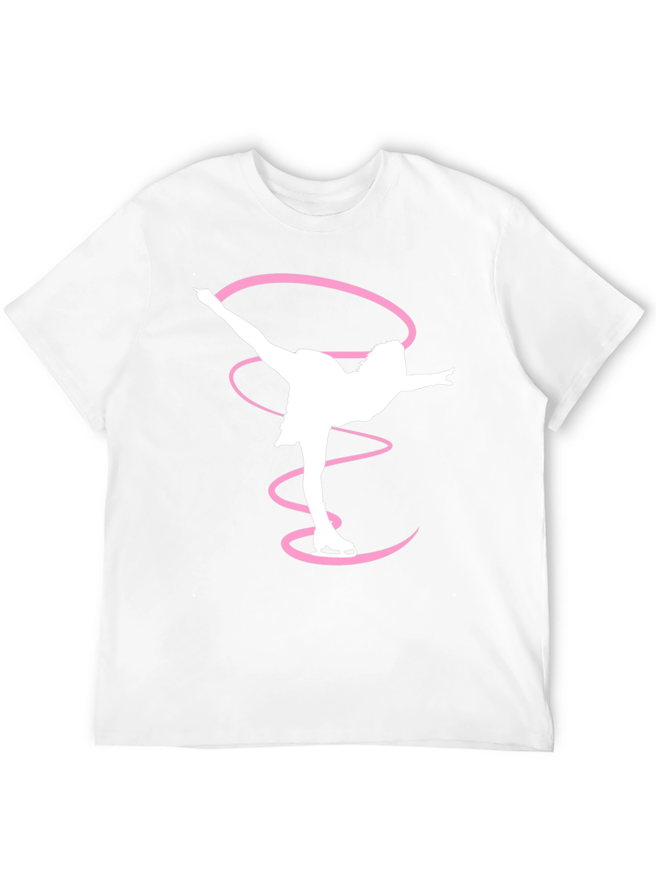 Figure Skater T-Shirt Black Cotton Graphic Tee