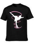 Figure Skater T-Shirt Black Cotton Graphic Tee