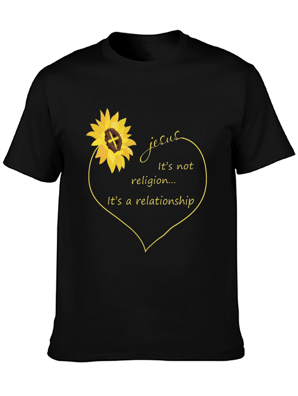 Jesus Relationship Sunflower Graphic Tee