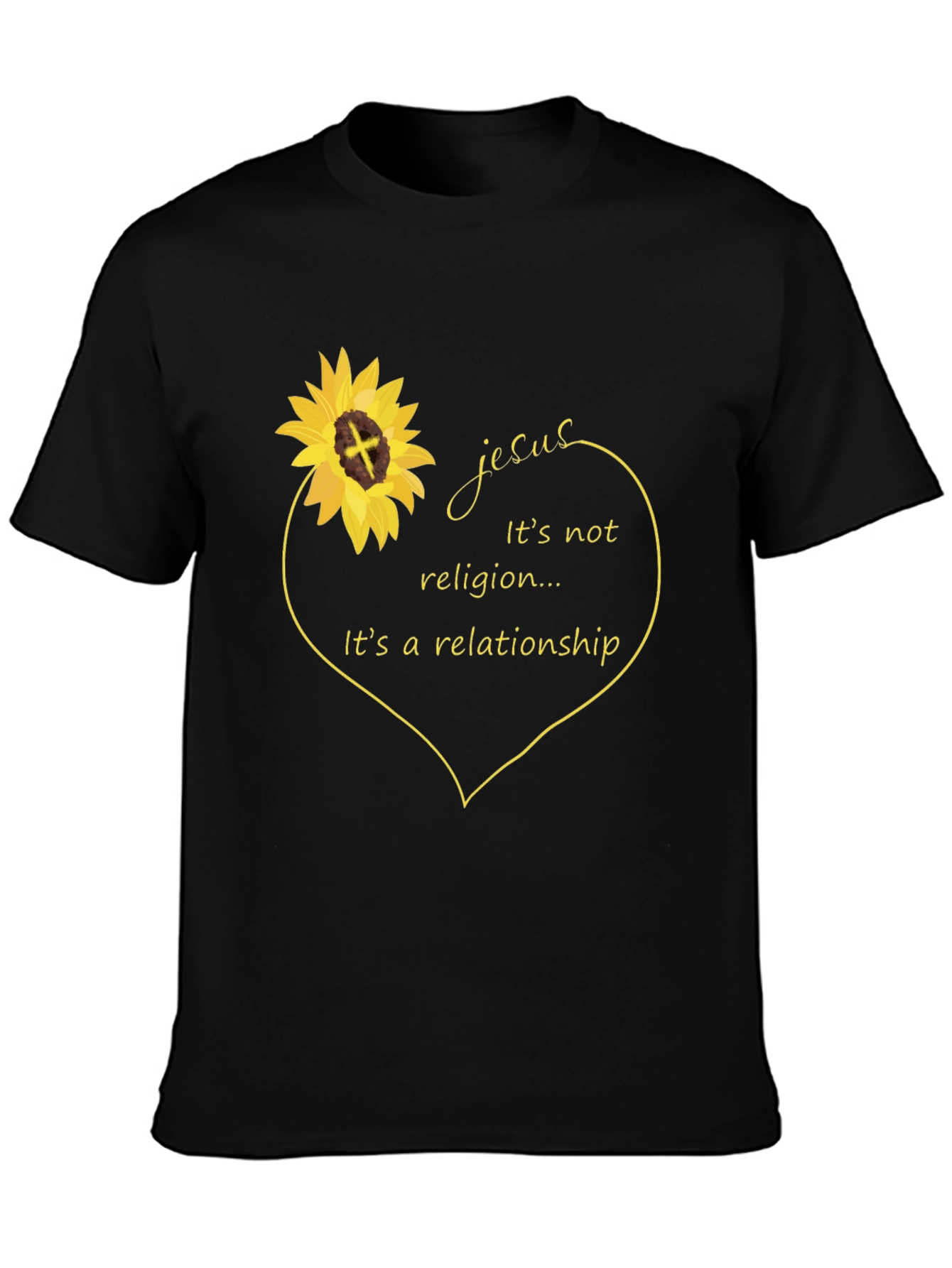 Jesus Relationship Sunflower Graphic Tee
