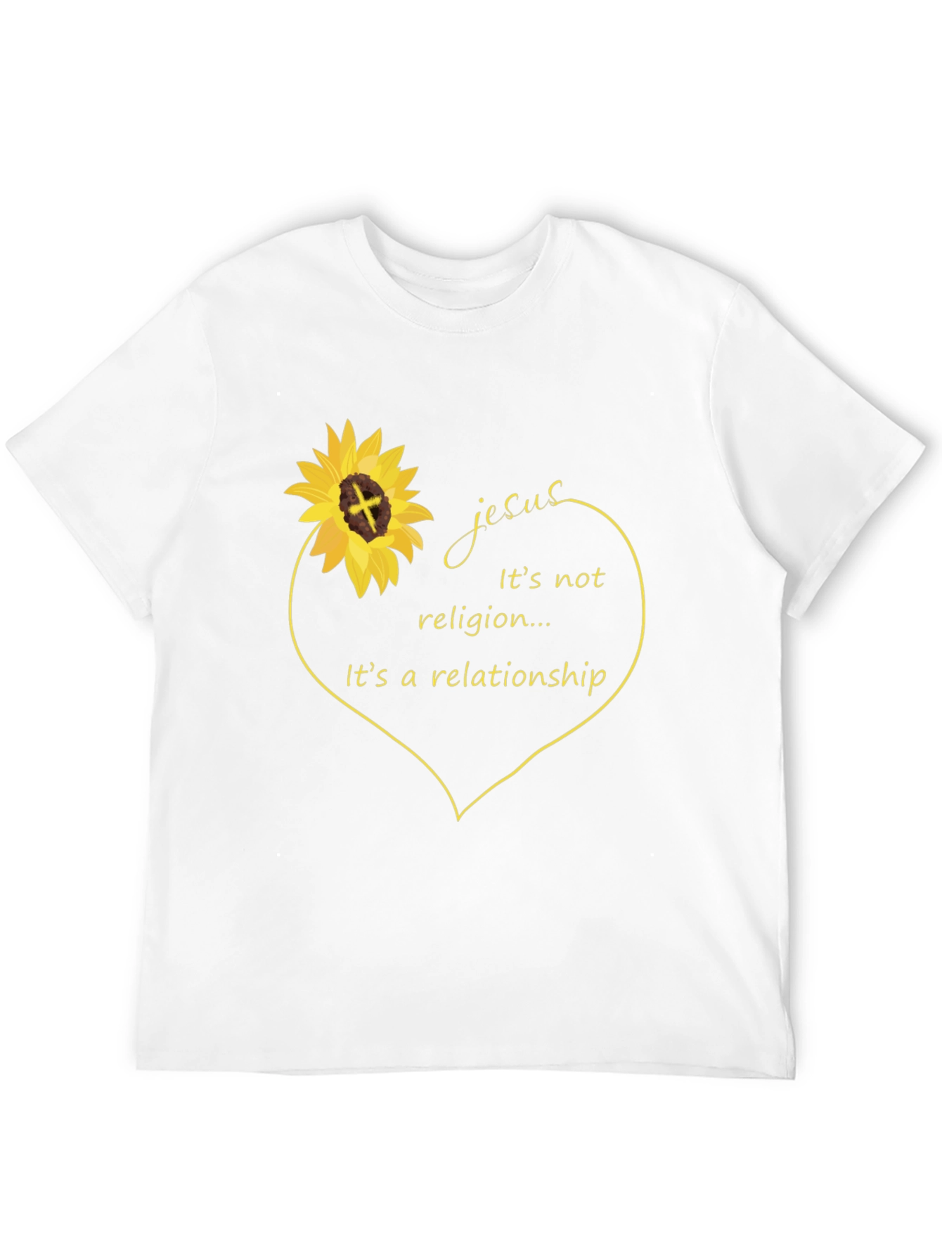 Jesus Relationship Sunflower Graphic Tee