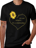 Jesus Relationship Sunflower Graphic Tee