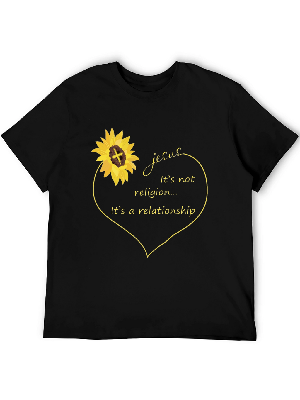 Jesus Relationship Sunflower Graphic Tee