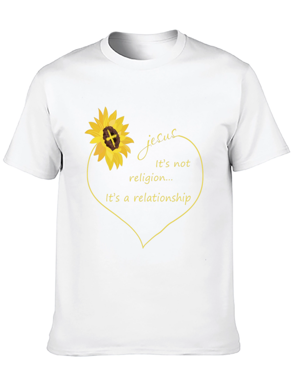 Jesus Relationship Sunflower Graphic Tee