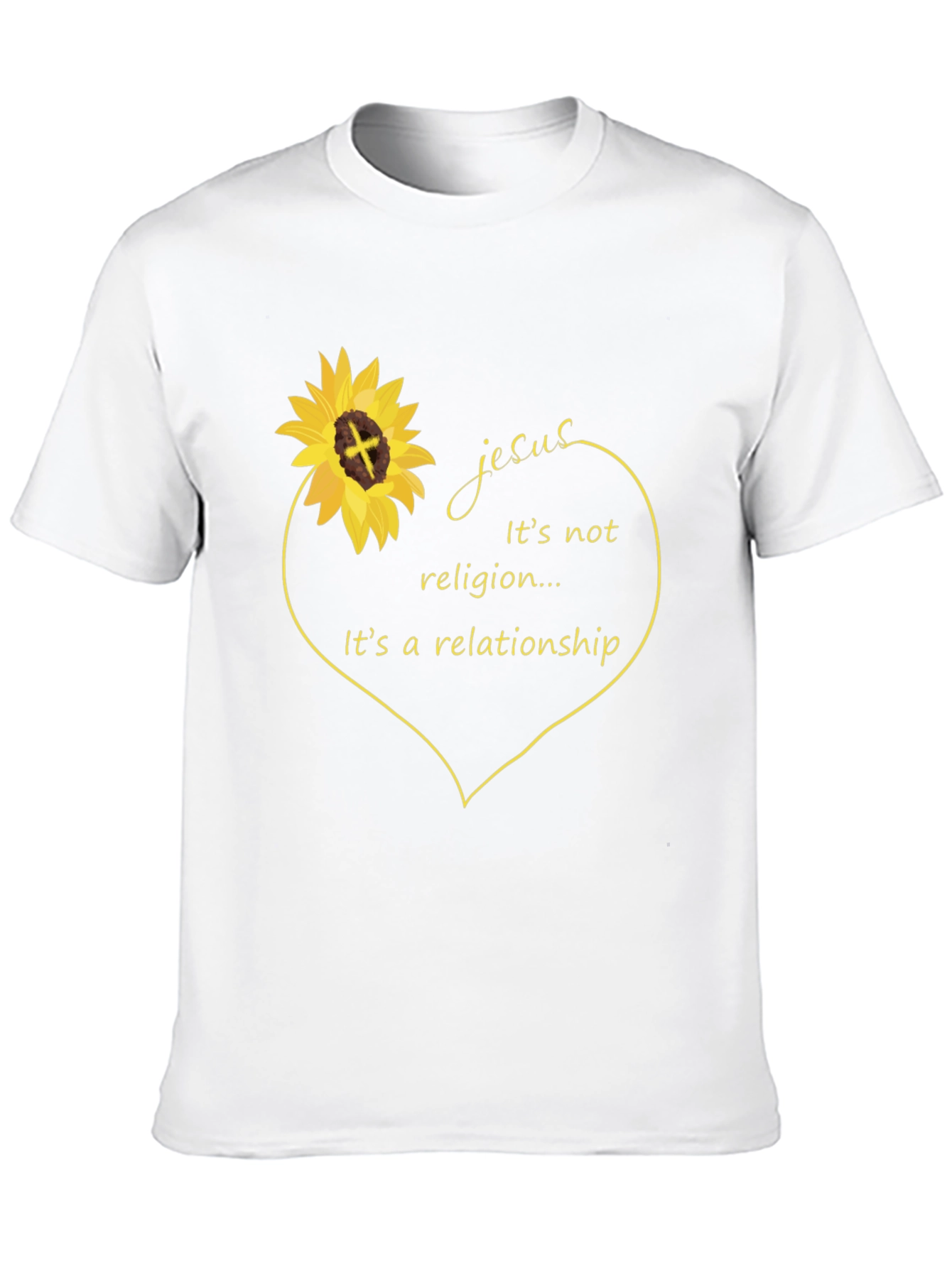 Jesus Relationship Sunflower Graphic Tee