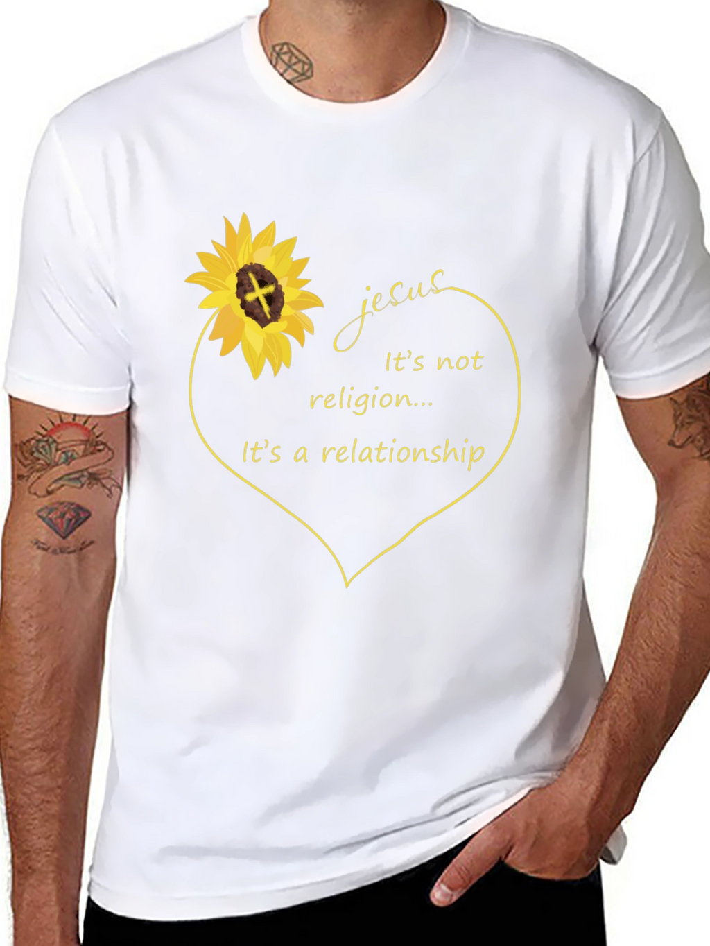 Jesus Relationship Sunflower Graphic Tee