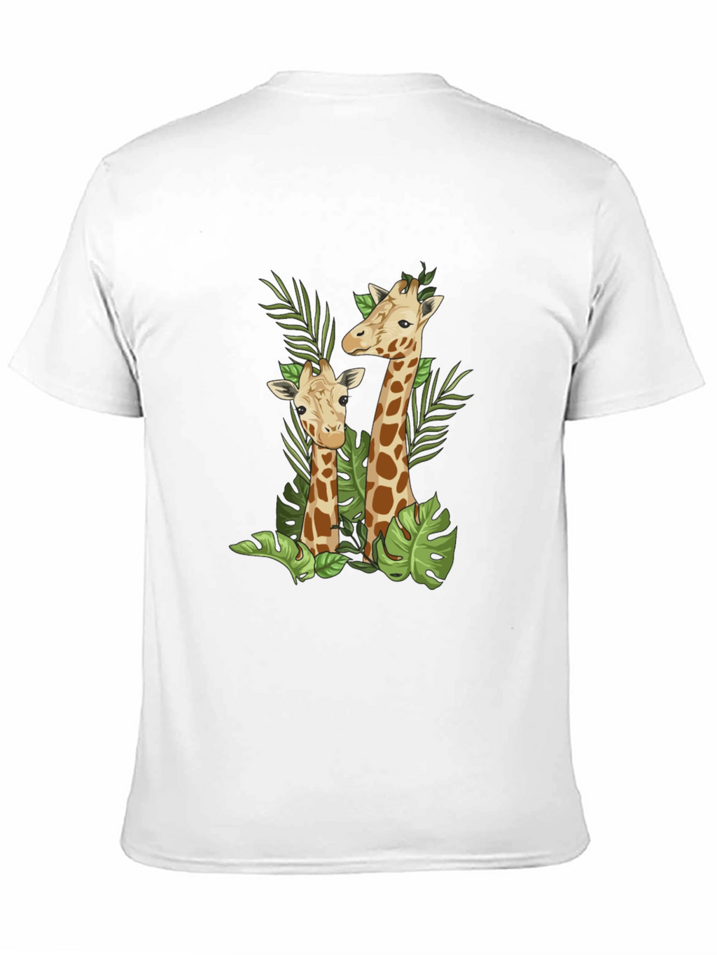 Giraffe Graphic Black T-Shirt - Stylish Animal Print Tee
