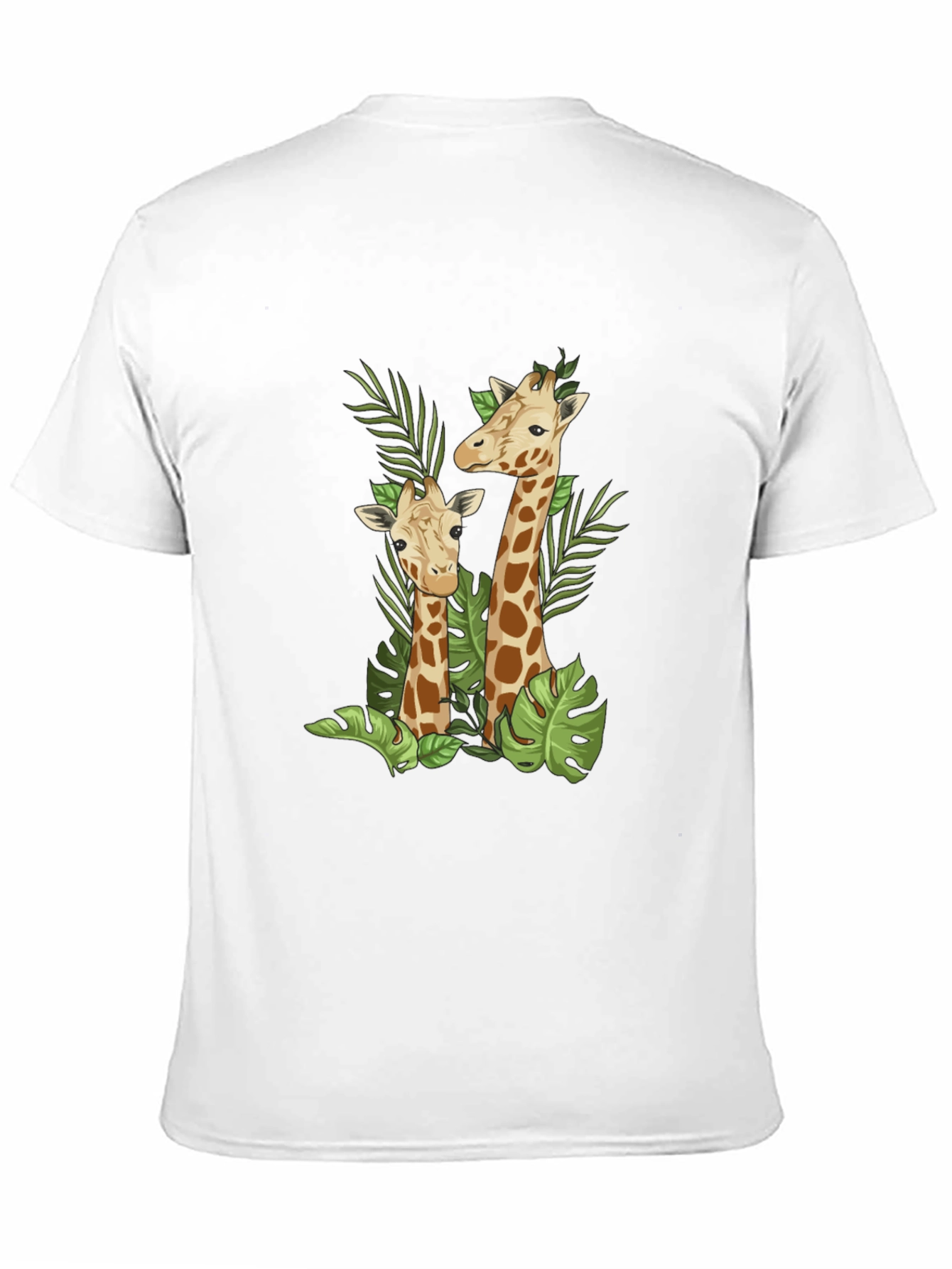 Giraffe Graphic Black T-Shirt - Stylish Animal Print Tee