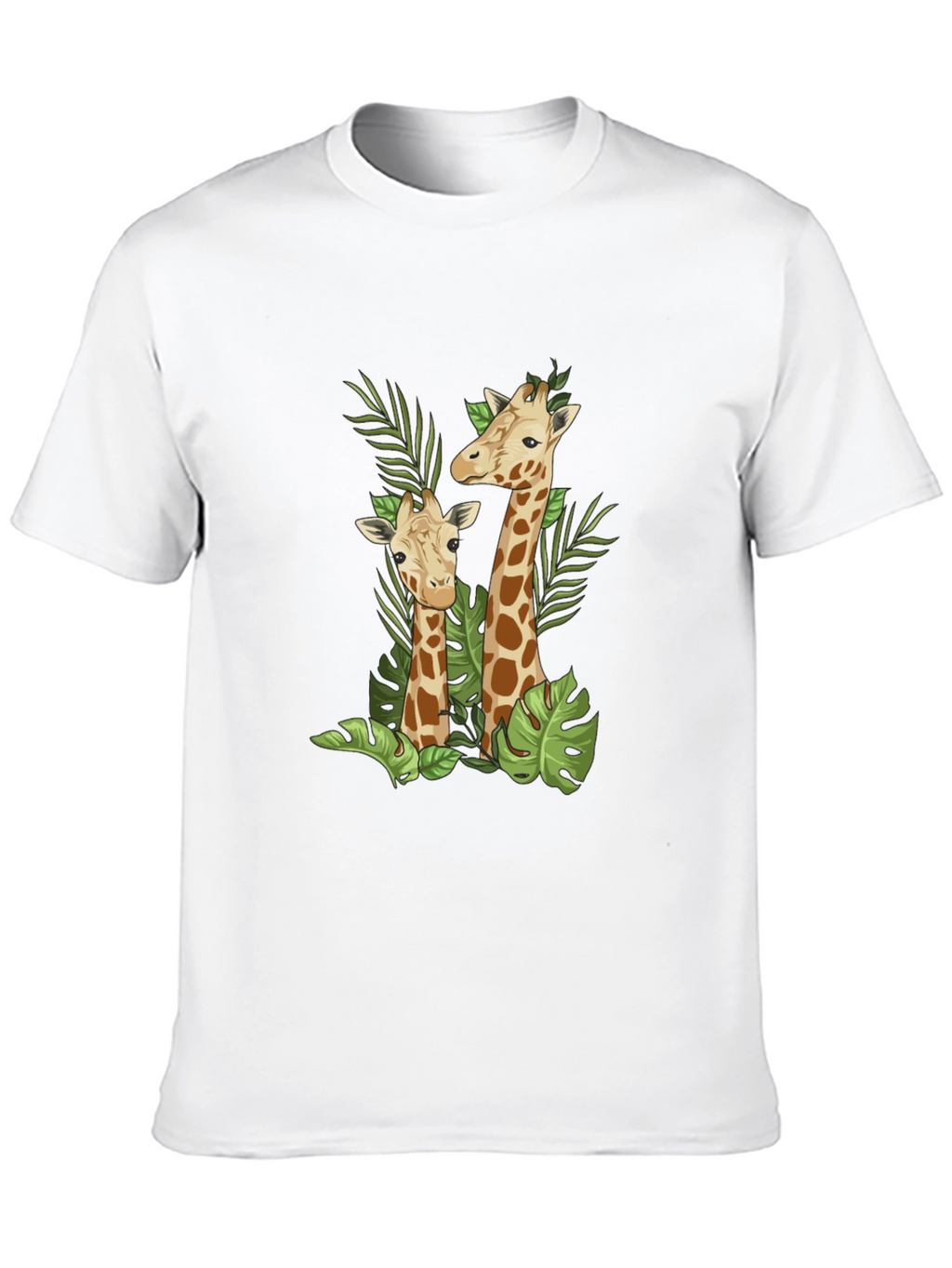 Giraffe Graphic Black T-Shirt - Stylish Animal Print Tee