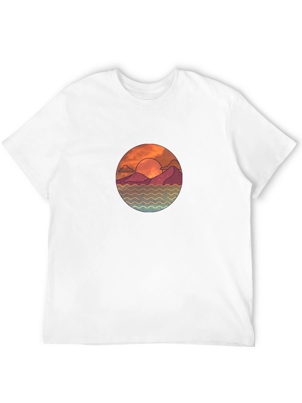 Sunset Graphic Black T-Shirt