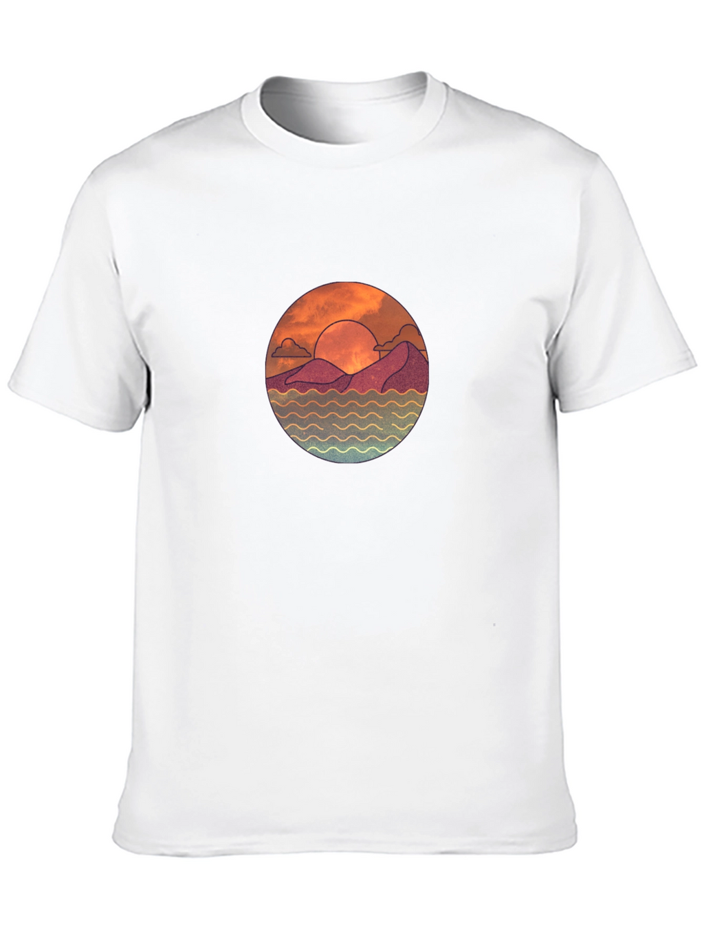Sunset Graphic Black T-Shirt