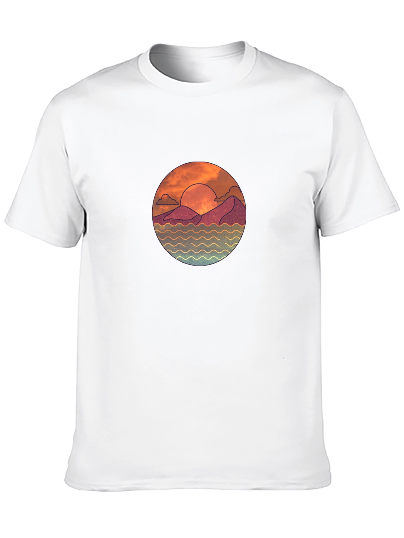 Sunset Graphic Black T-Shirt