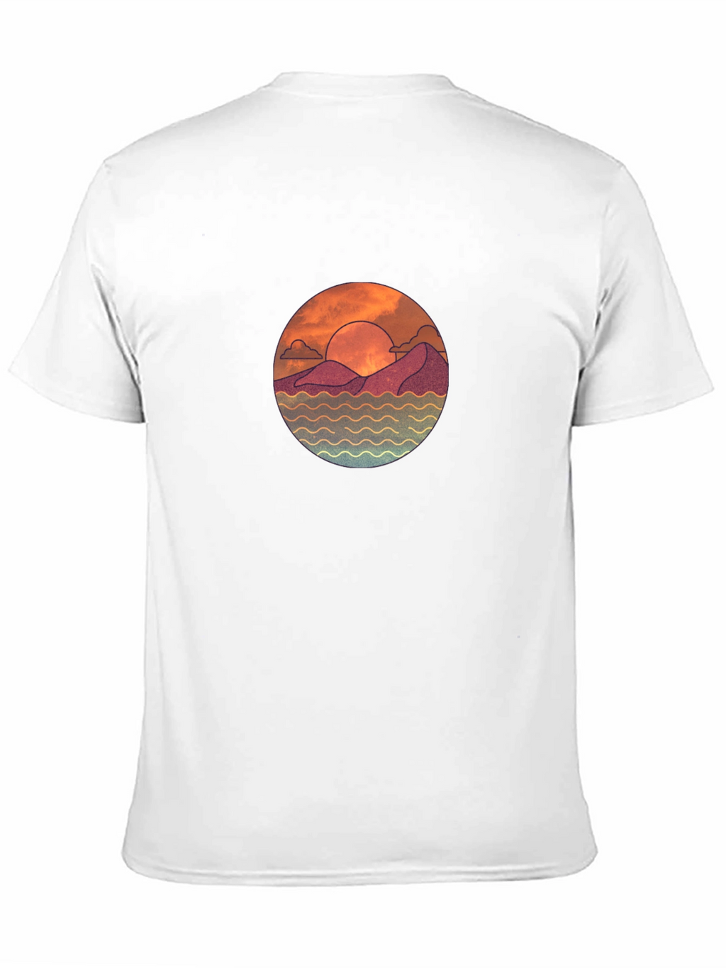 Sunset Graphic Black T-Shirt