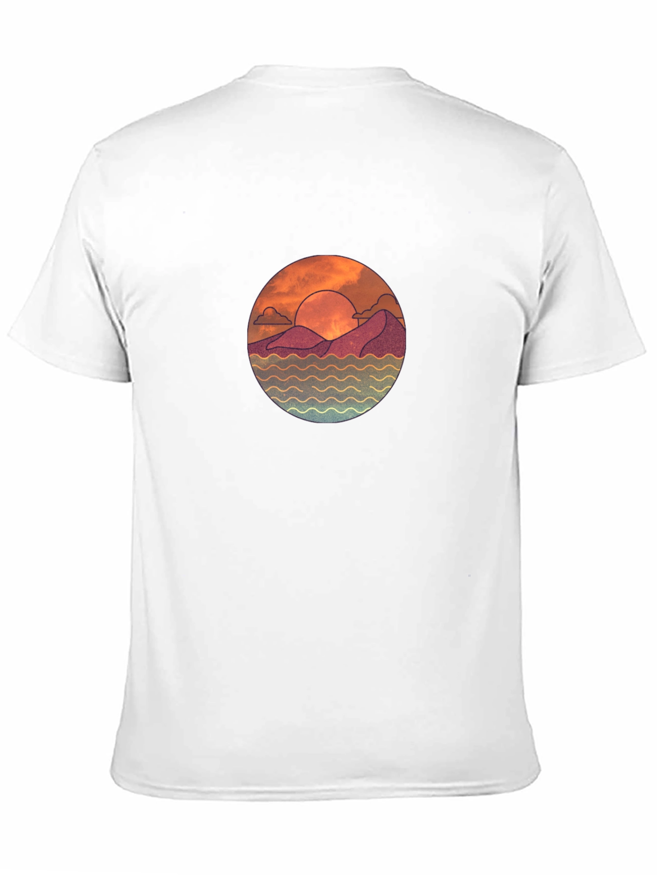 Sunset Graphic Black T-Shirt