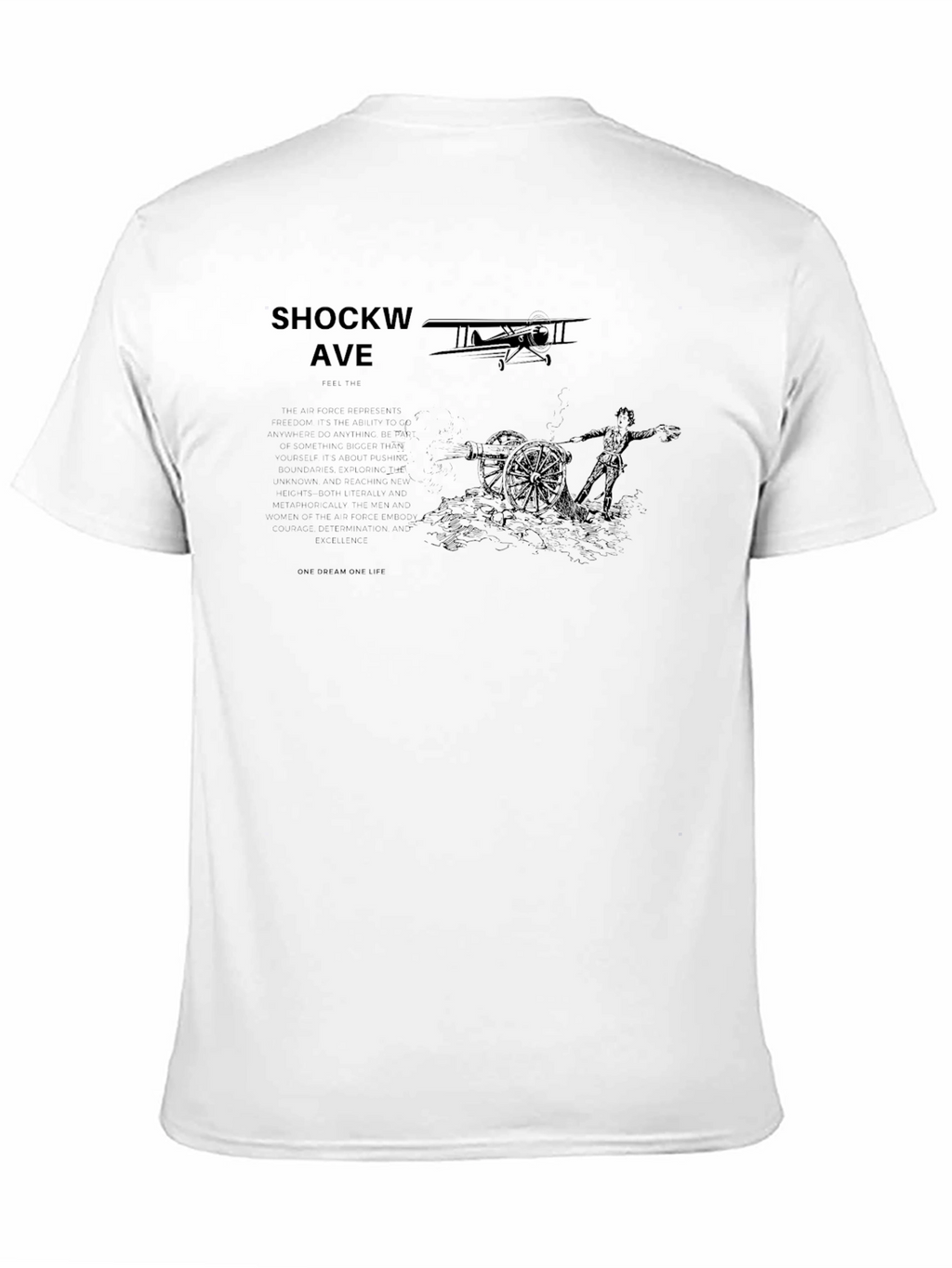 Shockwave Ave Black Graphic Tee