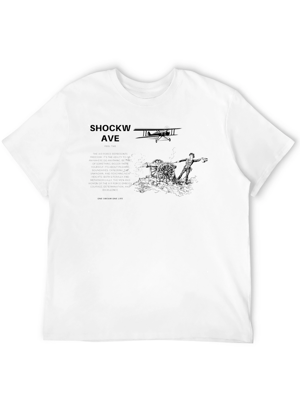 Shockwave Ave Black Graphic Tee