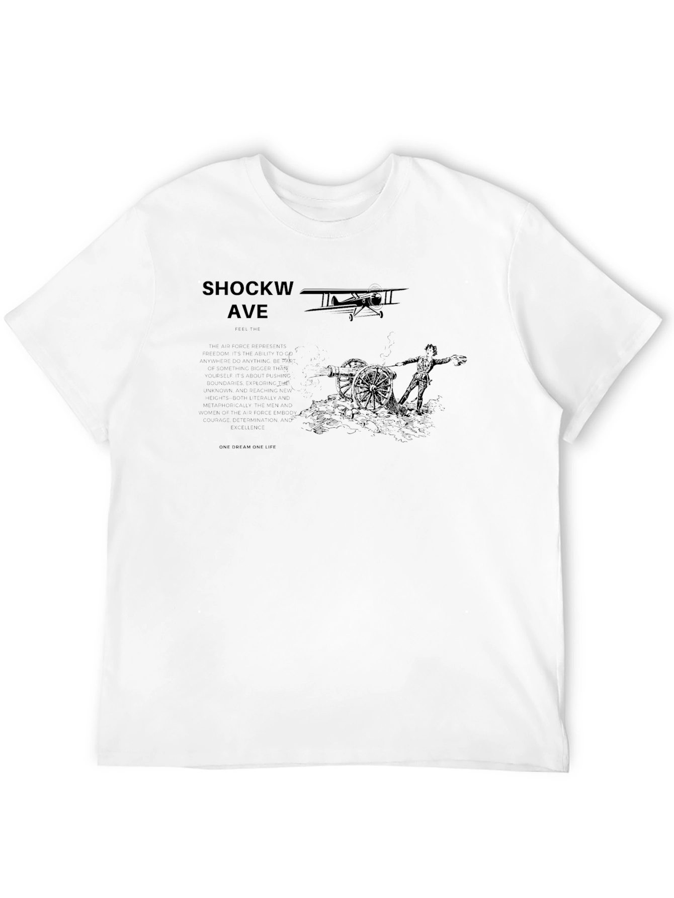 Shockwave Ave Black Graphic Tee