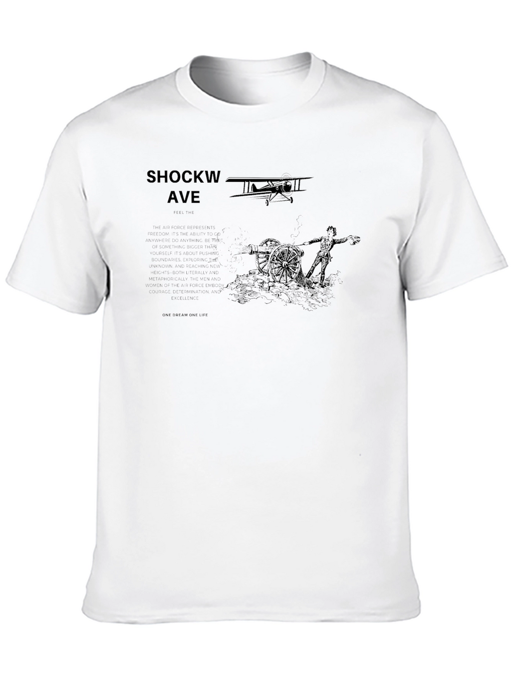 Shockwave Ave Black Graphic Tee